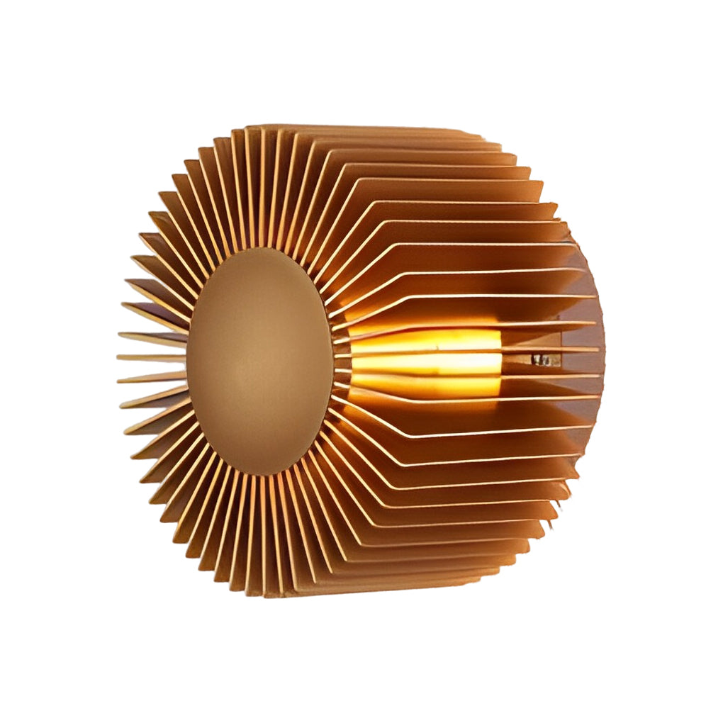 Modern Round Sunflower LED Wall Sconce Creative Aluminum Decorative Indoor Light Fixture