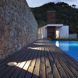 Modern Round Waterproof LED Recessed Step Lights for Outdoor Garden Deck and Pathway Lighting