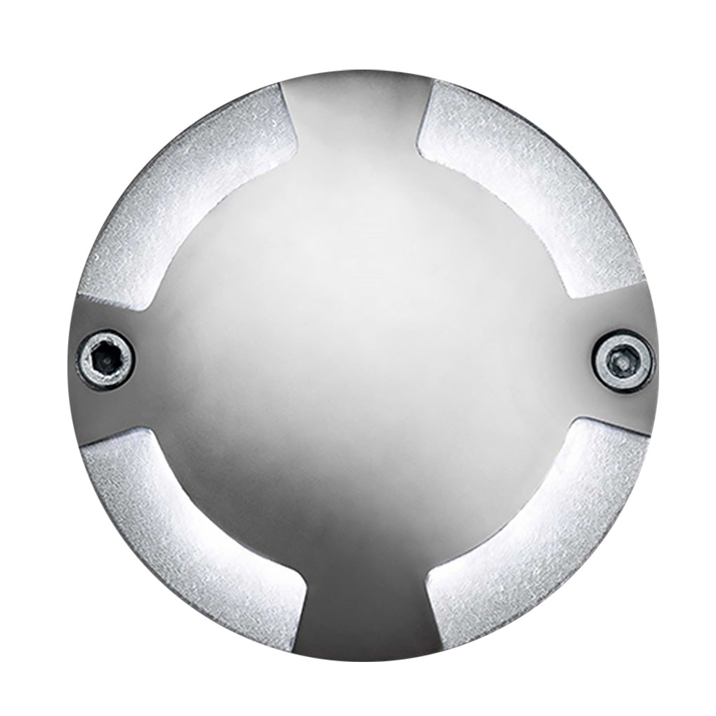 Modern Round Waterproof LED Recessed Step Lights for Outdoor Garden Deck and Pathway Lighting