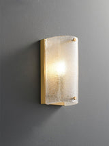 Modern Rounded Opaque Glass Wall Sconce with Antique Brass Finish Interior Lighting