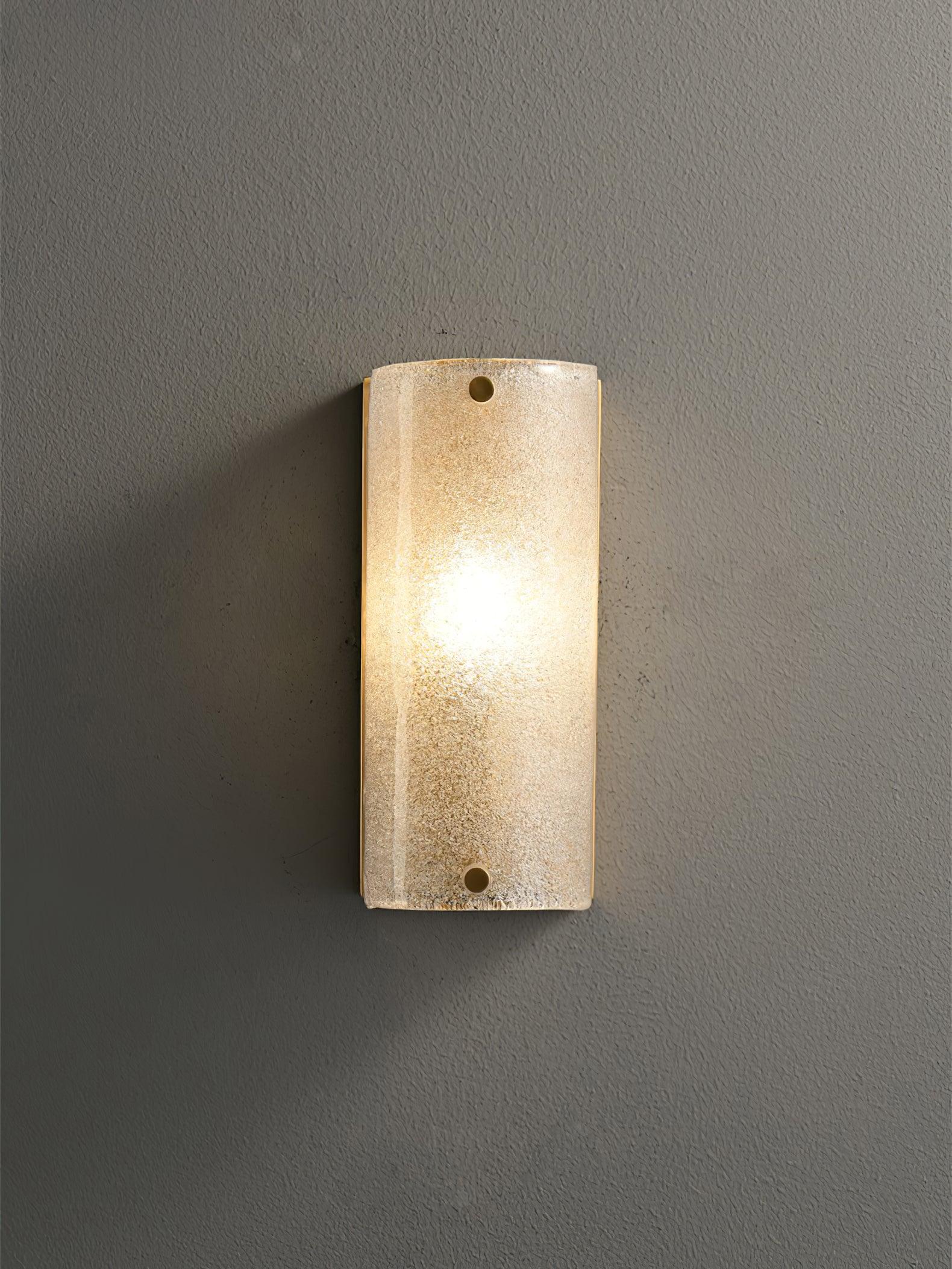 Modern Rounded Opaque Glass Wall Sconce with Antique Brass Finish Interior Lighting