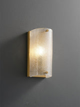 Modern Rounded Opaque Glass Wall Sconce with Antique Brass Finish Interior Lighting