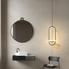 Modern Rounded Rectangle LED Pendant Light Fixture for Kitchen Island and Living Room