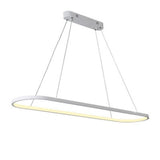 Modern Rounded Rectangle LED Pendant Light for Kitchen Island Acrylic Nordic Hanging Lamp