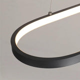 Modern Rounded Rectangle LED Pendant Light for Kitchen Island Acrylic Nordic Hanging Lamp