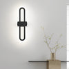 Modern Rounded Rectangular LED Wall Sconce Minimalist Iron Wall Light for Living Room and Bedroom