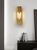 Modern Rousseau LED Wall Lamp Minimalist Indoor Sconce for Hallway and Living Room Gold Black Finish