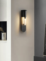 Modern Rousseau LED Wall Lamp Minimalist Indoor Sconce for Hallway and Living Room Gold Black Finish