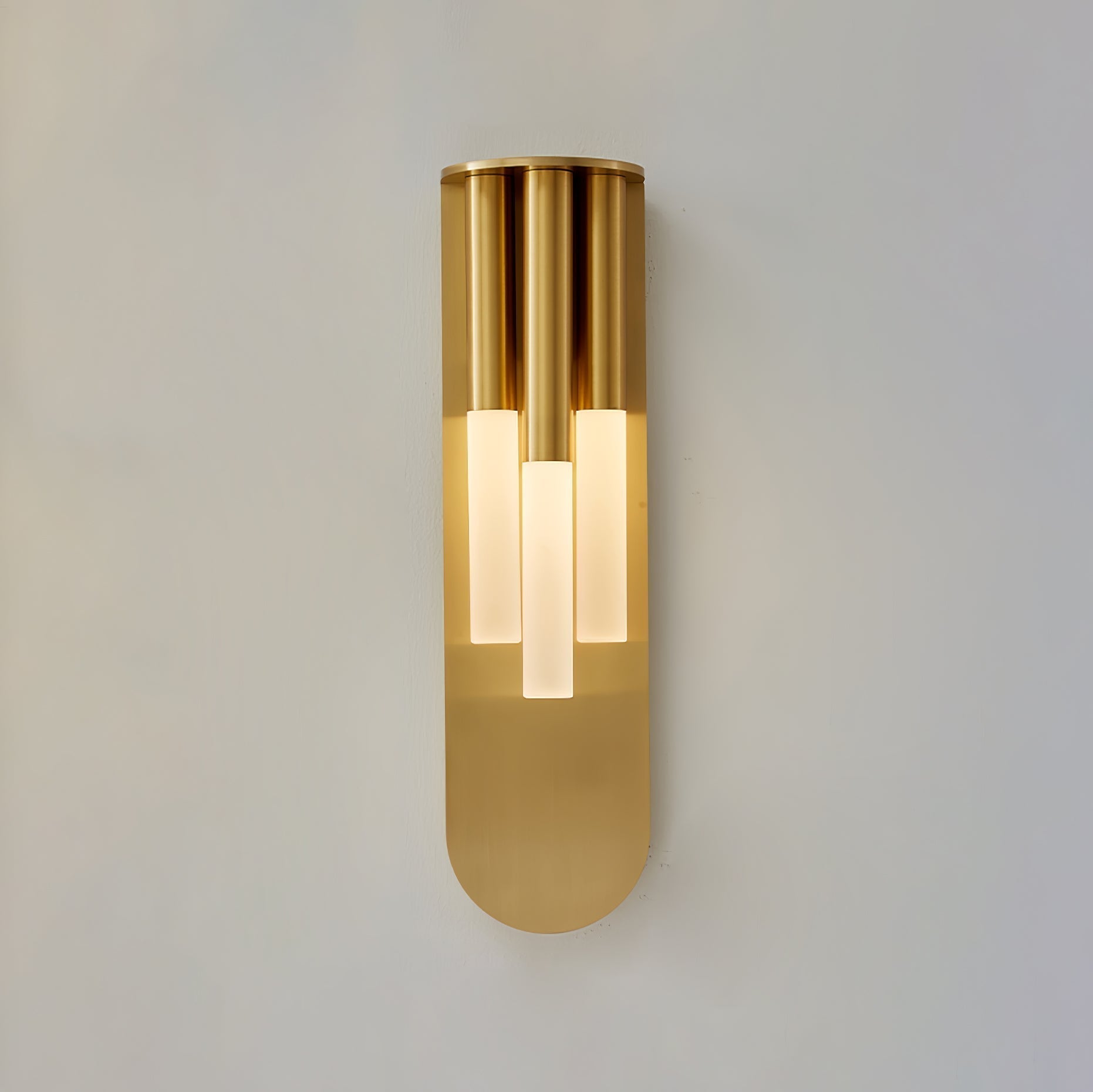Modern Rousseau LED Wall Lamp Minimalist Indoor Sconce for Hallway and Living Room Gold Black Finish
