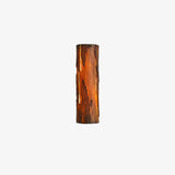 Modern Rustic Bark Textured LED Wall Sconce Resin Interior Bracket Light