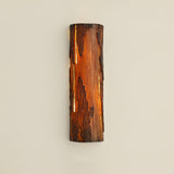 Modern Rustic Bark Textured LED Wall Sconce Resin Interior Bracket Light