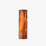 Modern Rustic Bark Textured LED Wall Sconce Resin Interior Bracket Light