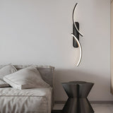 Modern S Shaped LED Wall Sconce Creative Three Color Dimmable Minimalist Wall Light