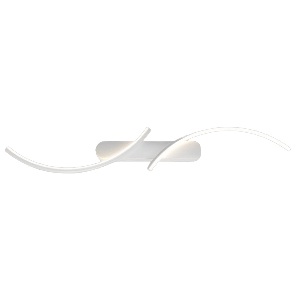Modern S Shaped LED Wall Sconce Creative Three Color Dimmable Minimalist Wall Light