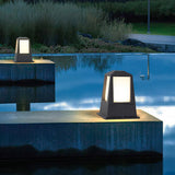 Modern Sand Gray Outdoor LED Landscape Light for Garden Villa Courtyard Path