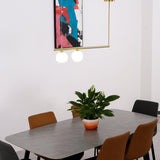 Modern Satellite Geometric Pendant Light Minimalist Multi Head Ceiling Hanging Chandelier