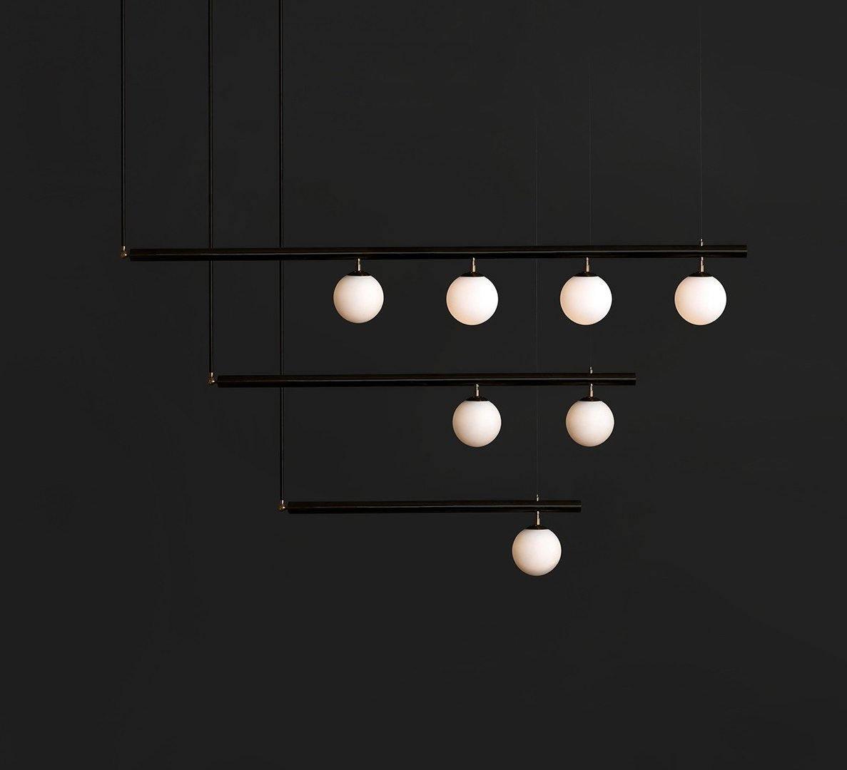 Modern Satellite Geometric Pendant Light Minimalist Multi Head Ceiling Hanging Chandelier