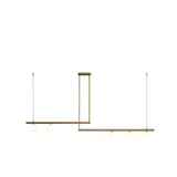 Modern Satellite Geometric Pendant Light Minimalist Multi Head Ceiling Hanging Chandelier