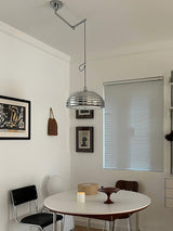 Modern Saturno Chrome Adjustable Pendant Lamp Polished Ceiling Lighting Fixture