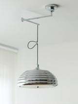 Modern Saturno Chrome Adjustable Pendant Lamp Polished Ceiling Lighting Fixture