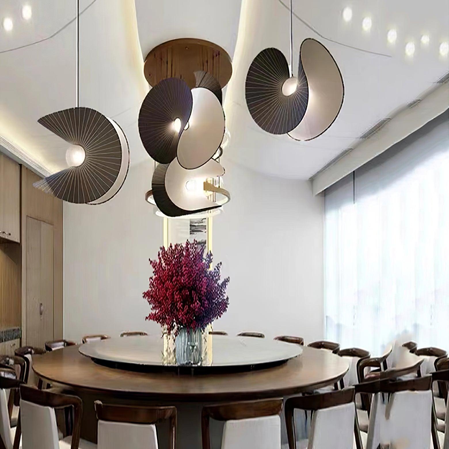 Modern Scandinavian Shell LED Pendant Light for Dining and Kitchen Island