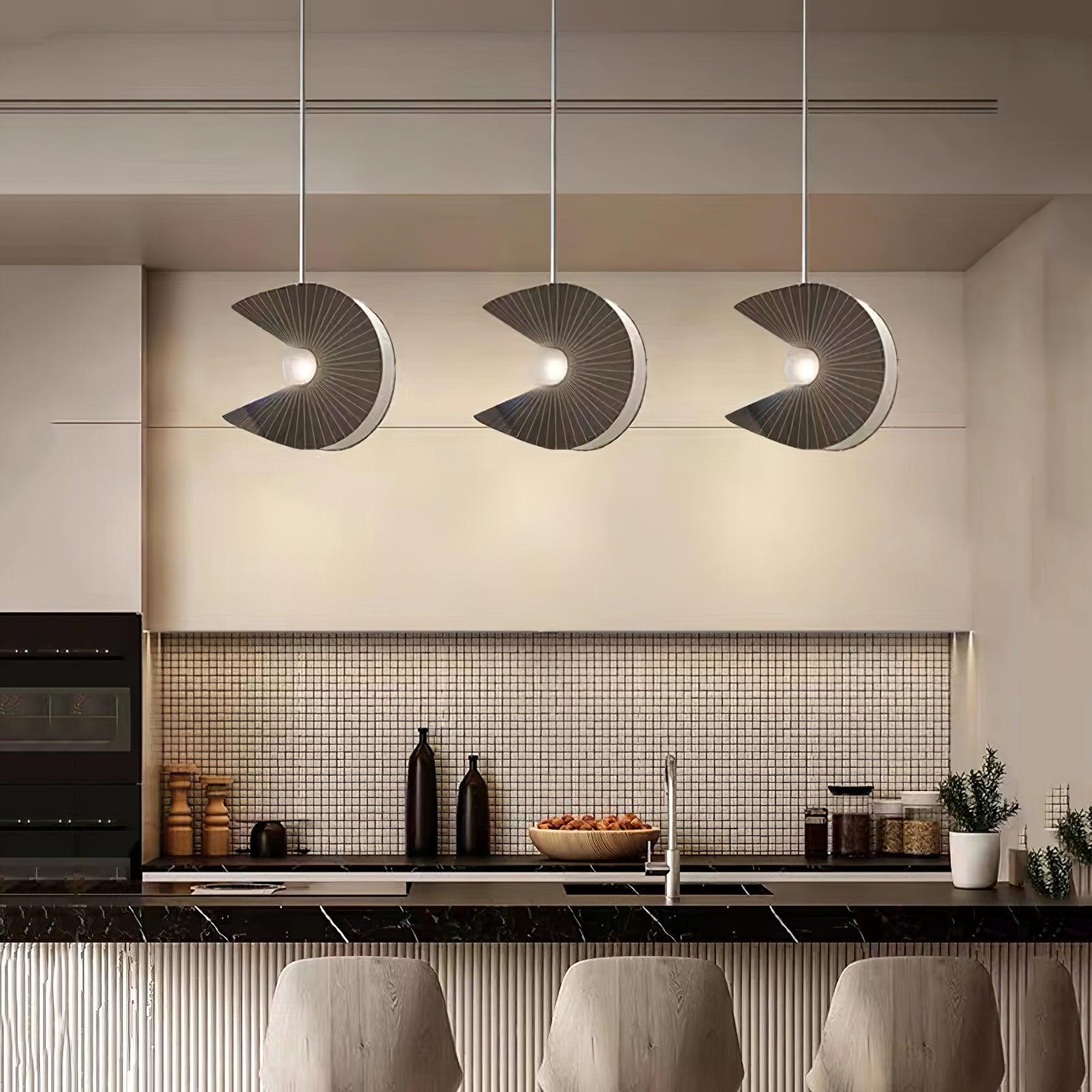 Modern Scandinavian Shell LED Pendant Light for Dining and Kitchen Island