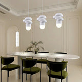 Modern Sculpted Resin and Glass Globe Pendant Lamp Contemporary Droplight Fixture