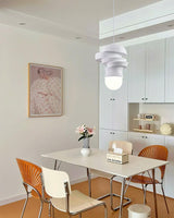 Modern Sculpted Resin and Glass Globe Pendant Lamp Contemporary Droplight Fixture