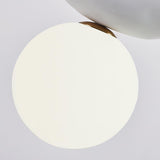 Modern Sculpted Resin and Glass Globe Pendant Lamp Contemporary Droplight Fixture