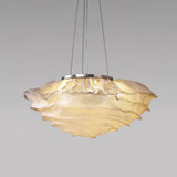 Modern Sculptural Cloud Pendant Light Stainless Steel Hanging Fixture for Living Room