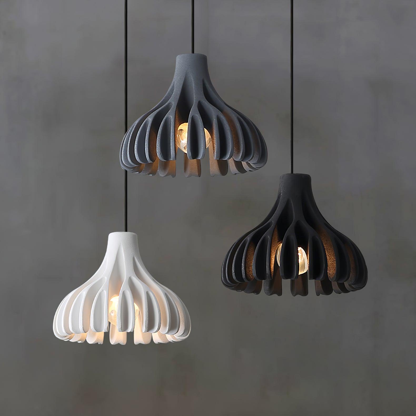 Modern Sculptural Coral Resin Pendant Light with Adjustable Cable for Home Decor