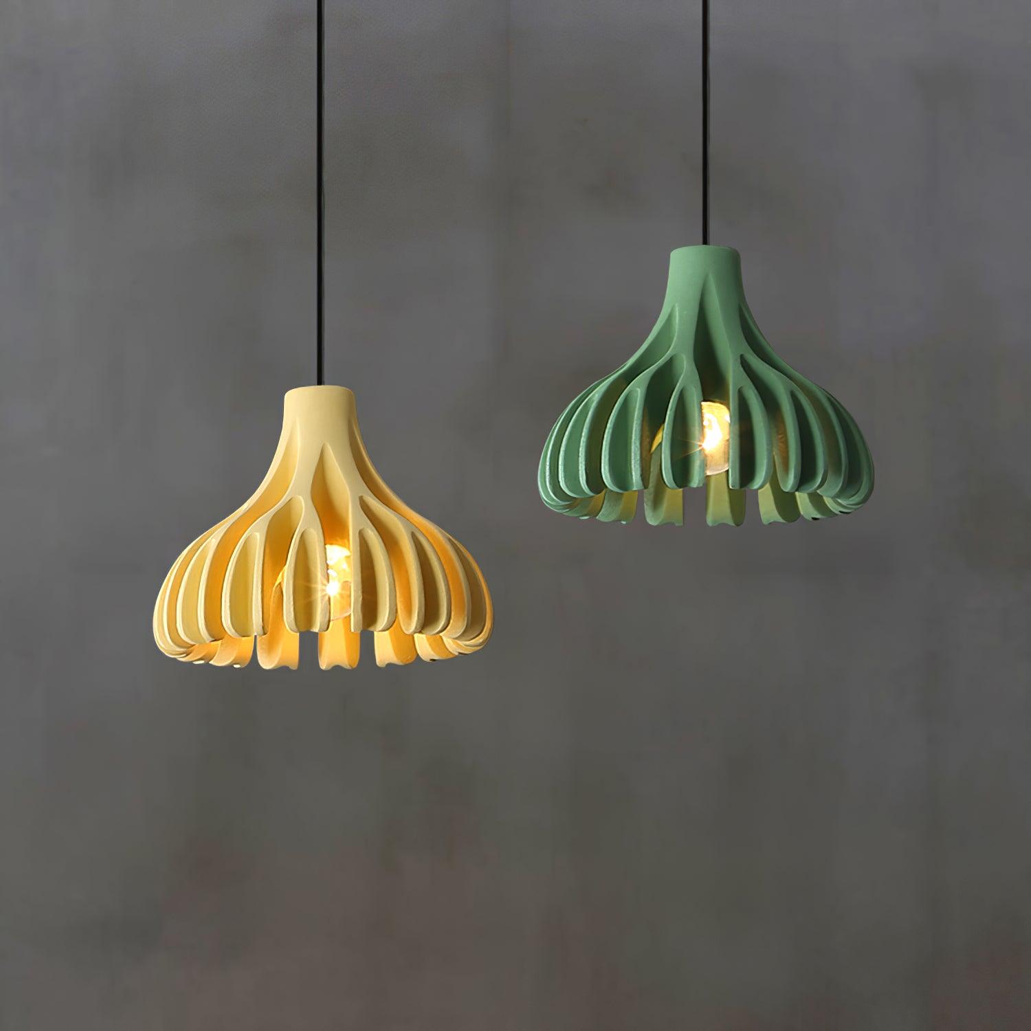 Modern Sculptural Coral Resin Pendant Light with Adjustable Cable for Home Decor
