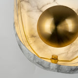 Modern Sculptural Resin Pearl Sconce Wall Lamp Handcrafted Art Deco Lighting