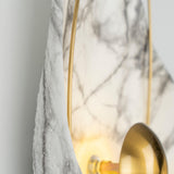 Modern Sculptural Resin Pearl Sconce Wall Lamp Handcrafted Art Deco Lighting