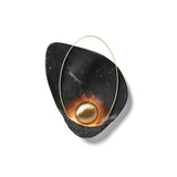 Modern Sculptural Resin Pearl Sconce Wall Lamp Handcrafted Art Deco Lighting