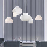 Modern Serica Silk Collection Pendant Light Minimalist Fabric Ceiling Hanging Lamp