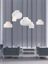 Modern Serica Silk Collection Pendant Light Minimalist Fabric Ceiling Hanging Lamp
