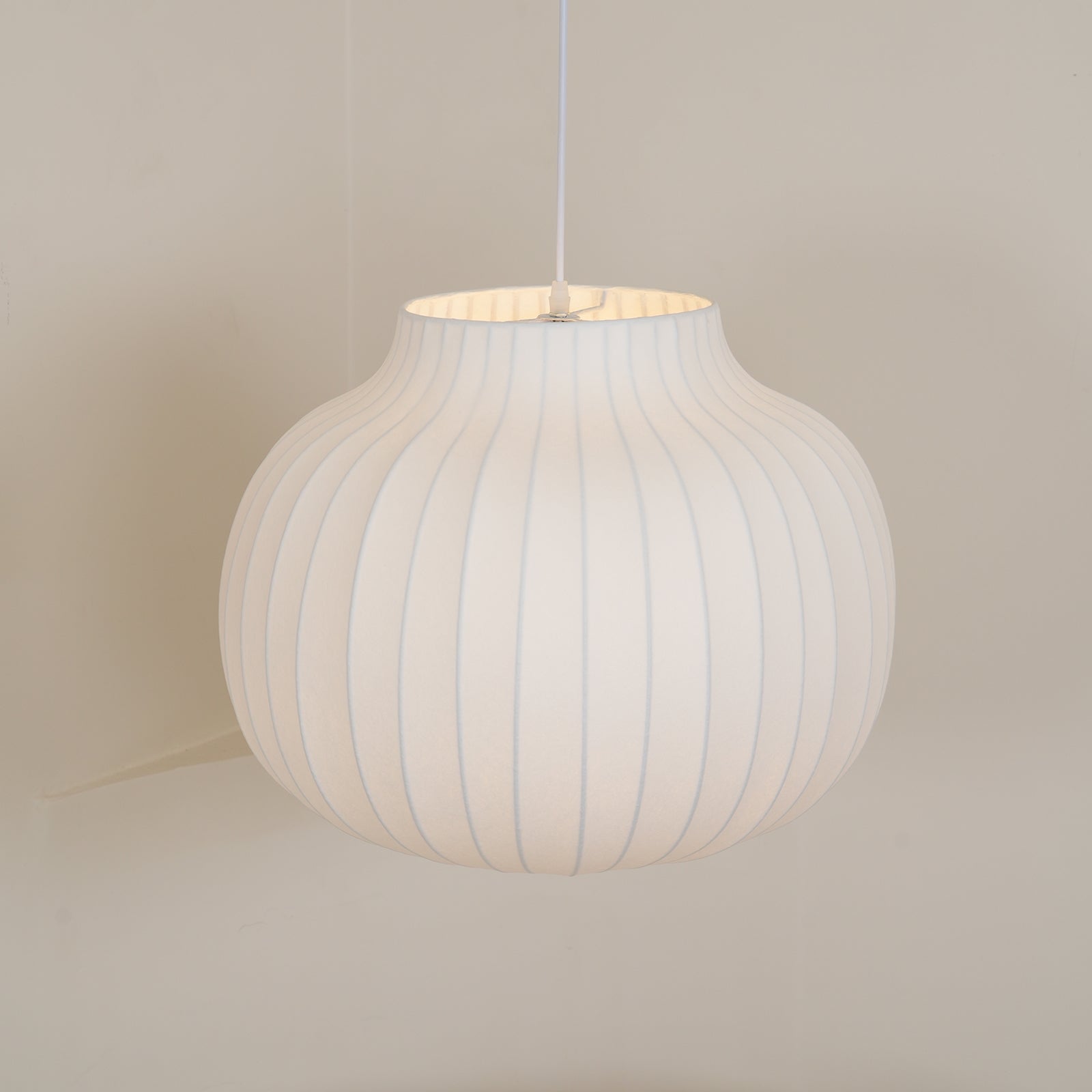 Modern Serica Silk Collection Pendant Light Minimalist Fabric Ceiling Hanging Lamp