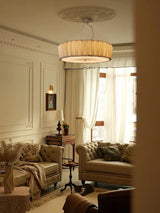 Modern Shard Disc Chandelier Ceramic and Acrylic Integrated Ceiling Light for Luxury Living Spaces