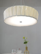 Modern Shard Disc Chandelier Ceramic and Acrylic Integrated Ceiling Light for Luxury Living Spaces