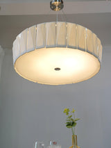 Modern Shard Disc Chandelier Ceramic and Acrylic Integrated Ceiling Light for Luxury Living Spaces