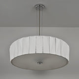 Modern Shard Disc Chandelier Ceramic and Acrylic Integrated Ceiling Light for Luxury Living Spaces