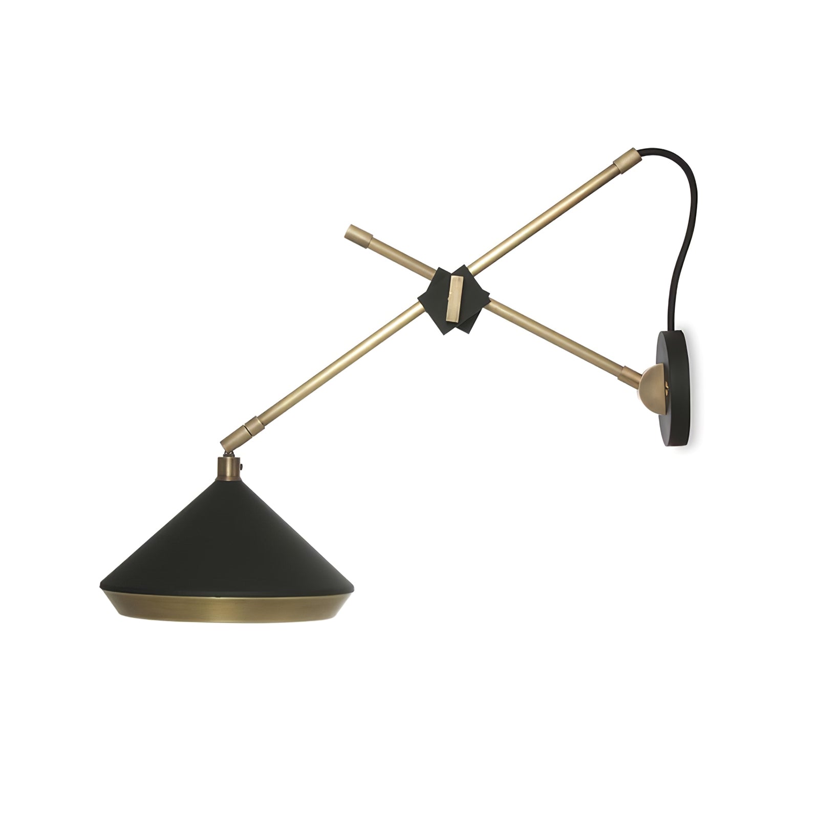 Modern Shear Wall Mounted Sconce Hardwired Focused Task Light for Bedside and Interior Decor