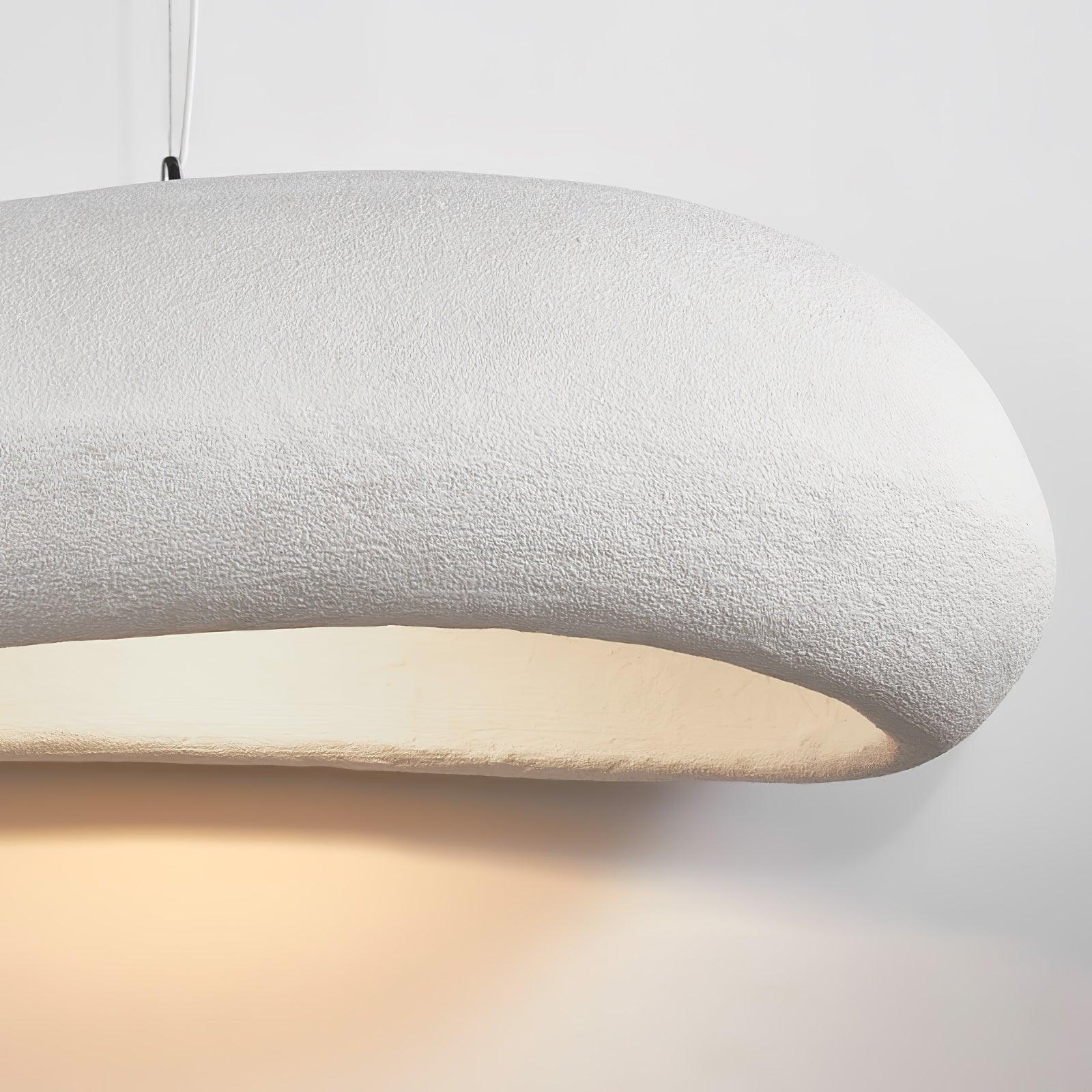 Modern Shinto Cloud Pendant Light White Sculptural Floating Hanging Ceiling Lamp