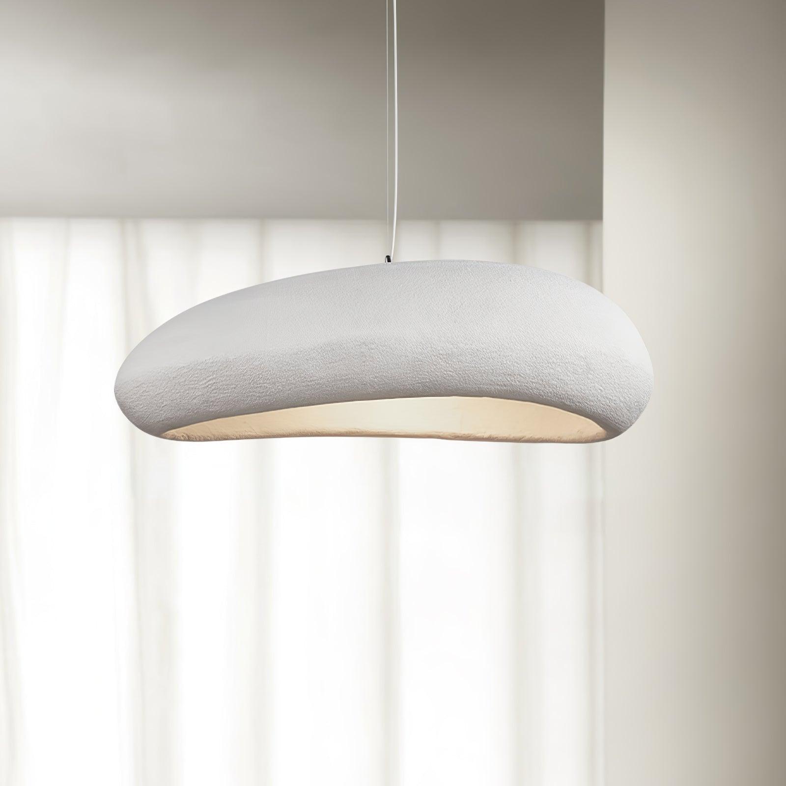 Modern Shinto Cloud Pendant Light White Sculptural Floating Hanging Ceiling Lamp
