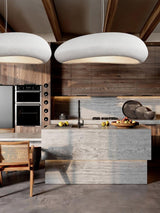 Modern Shinto Cloud Pendant Light White Sculptural Floating Hanging Ceiling Lamp