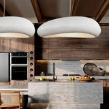 Modern Shinto Cloud Pendant Light White Sculptural Floating Hanging Ceiling Lamp