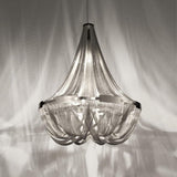 Modern Silver Tassel Aluminum Chain Chandelier Luxury Fringe Pendant Ceiling Fixture