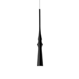 Modern Slim Aluminum Pendant Light with Curved Bamboo Design for Kitchen Island Dining Table