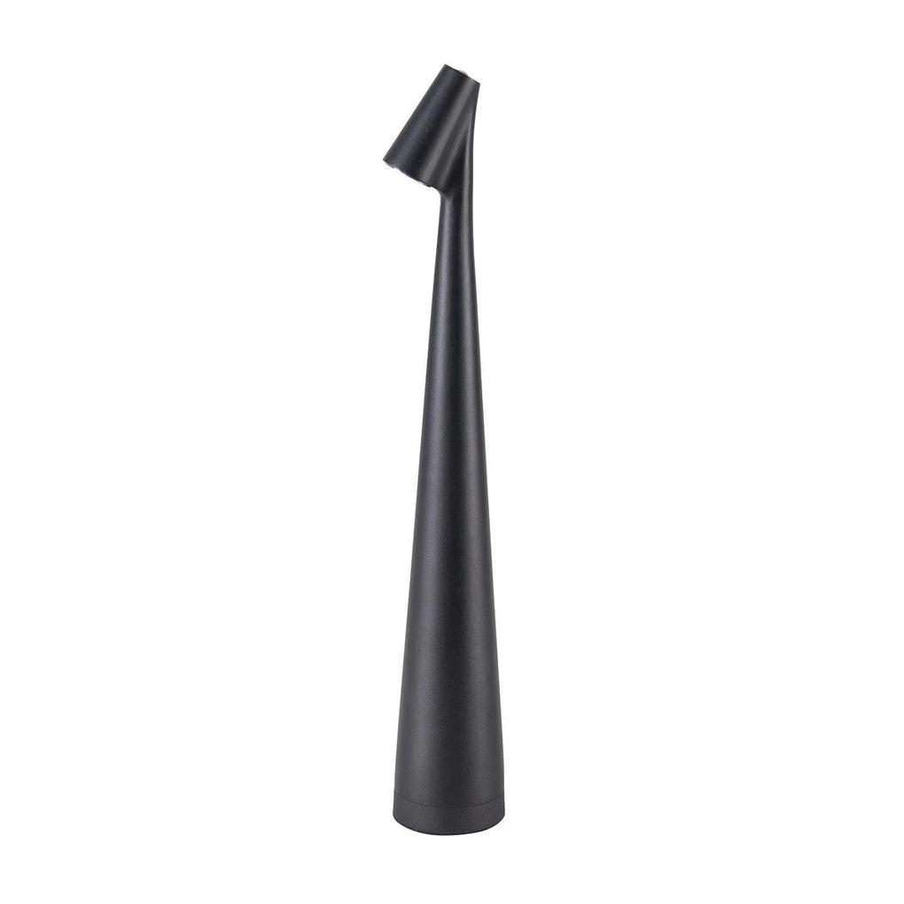Modern Slim Conical LED Accent Table Lamp Cordless Dimmable Metal Desk Light for Living Room